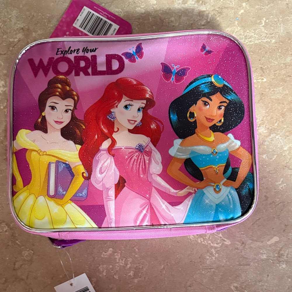 Disney Princess Lunch Bag - Pink and Blue